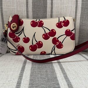NWT Authentic COACH Penn bag - cherry print